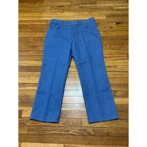 Vintage Wrangler Mens Jeans Size 39x29 Blue Hook/Loop 85498LB Made in USA Denim - Picture 1 of 7